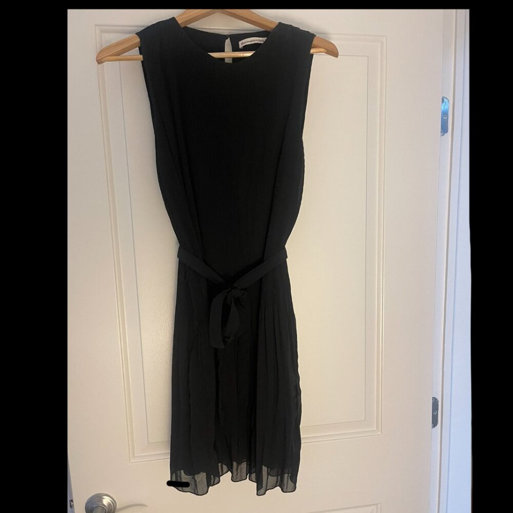 Abercrombie and Fitch Women's High-Neck Plisse Mini Dress